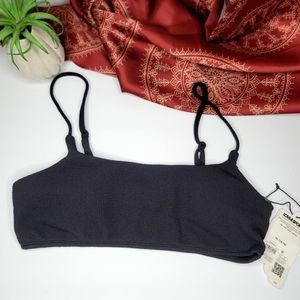 Love & Sports Bikini Top Black Size XL 16-18 NWT